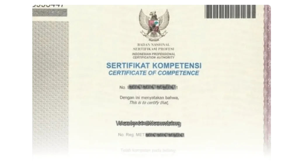 sertifikat bnsp