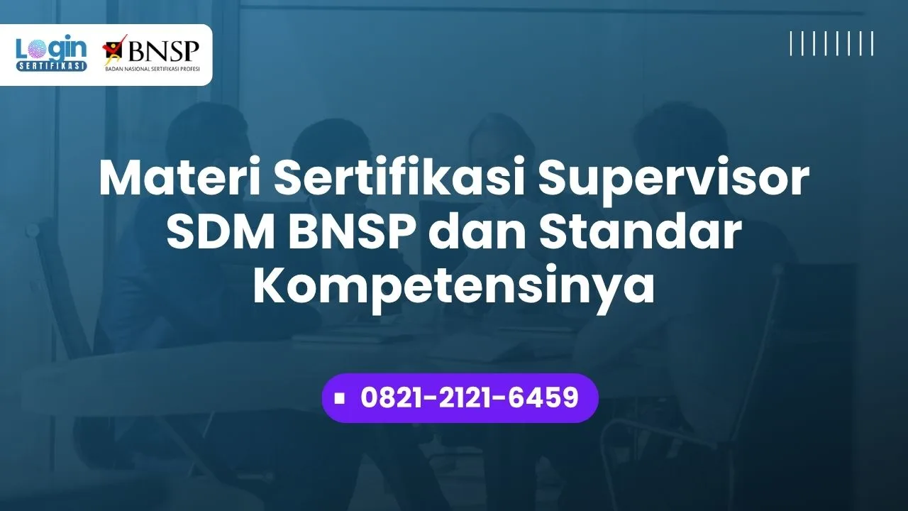 sertifikasi supervisor sdm