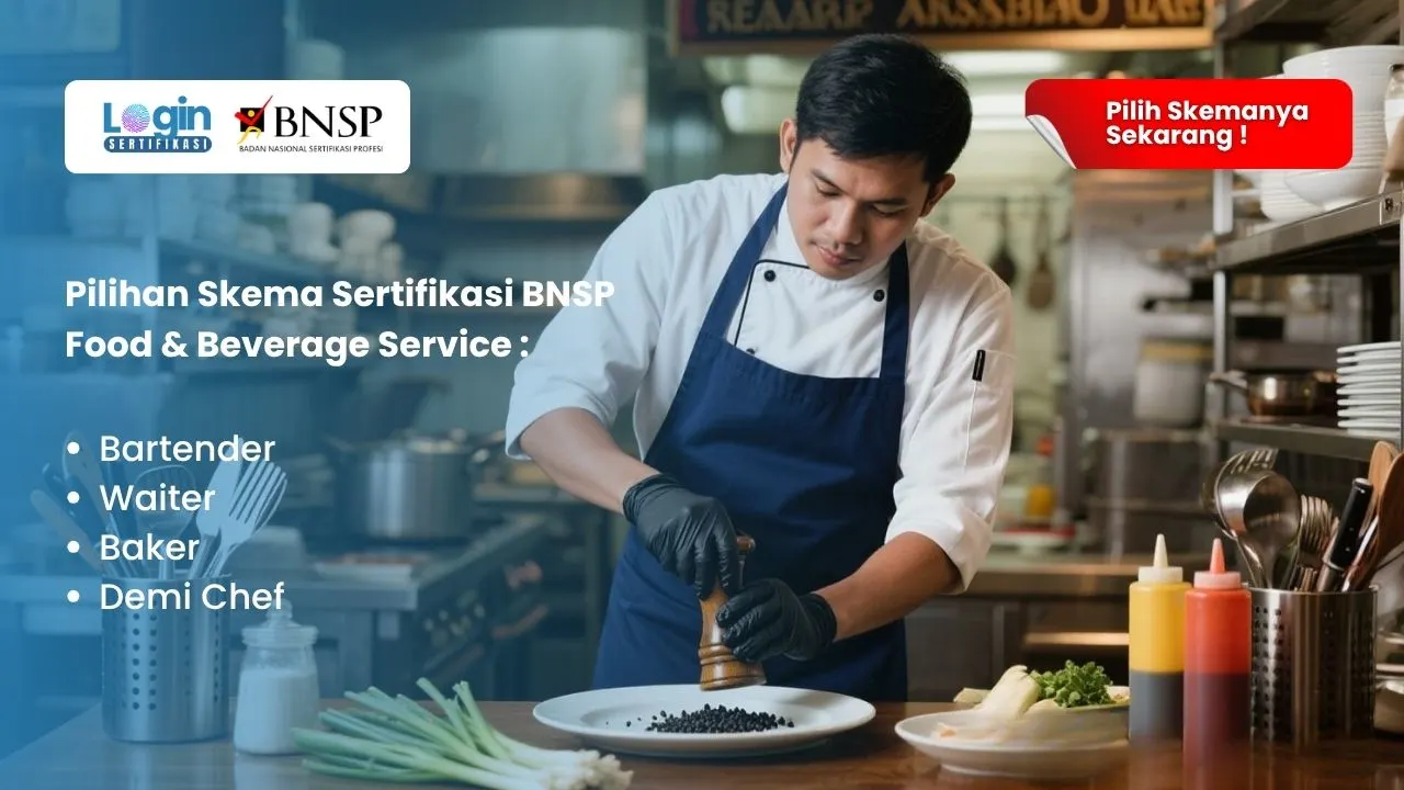 sertifikasi bnsp food and beverage service