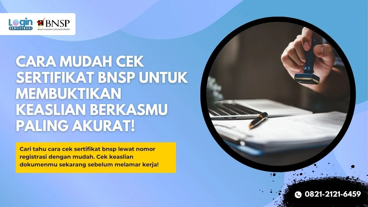 Cek Sertifikat BNSP