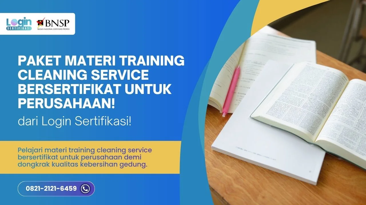 Materi Training Cleaning Service Bersertifikat untuk Perusahaan!