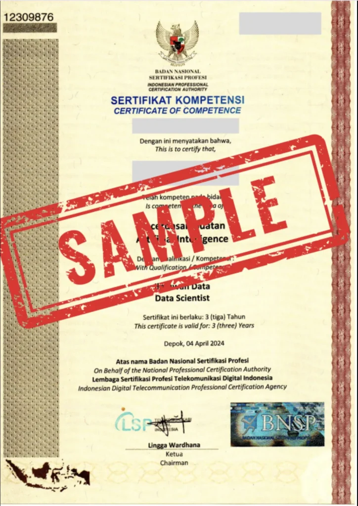 contoh sertifikat bnsp ai