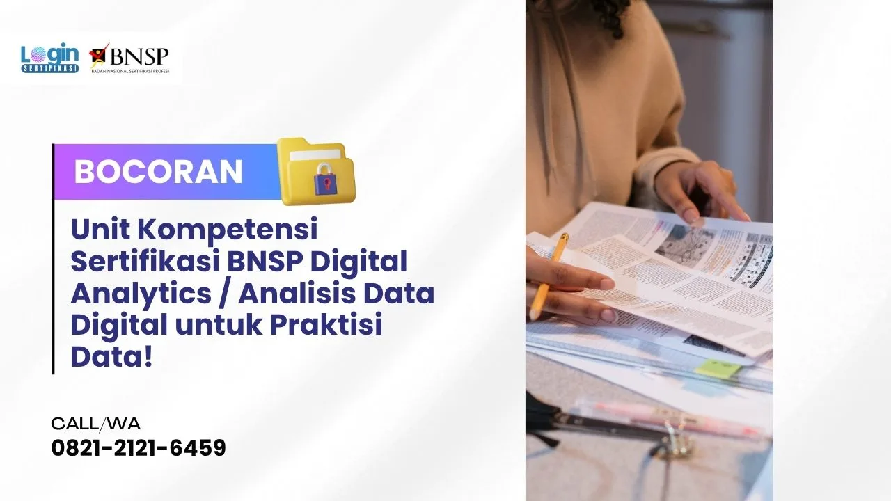 Unit Kompetensi Sertifikasi BNSP Digital Analytics