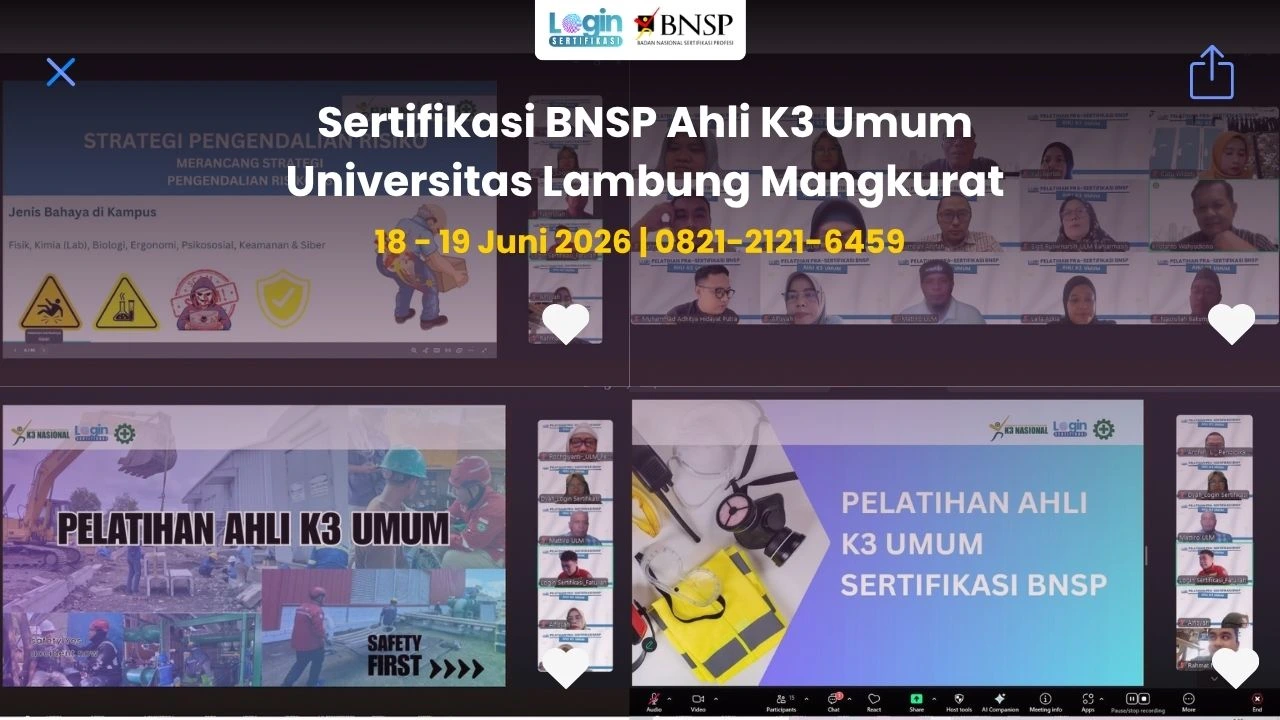 Sertifikasi BNSP Ahli K3 Umum Universitas Lambung Mangkurat (1)