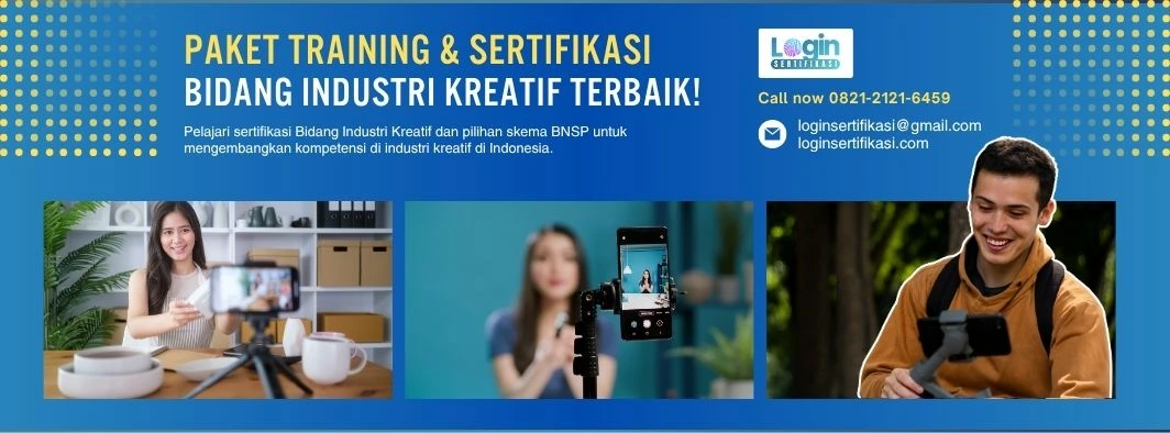 sertifikasi bidang indsutri kreatif bnsp